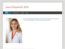 Tablet Screenshot of laura-fitzpatrick.com
